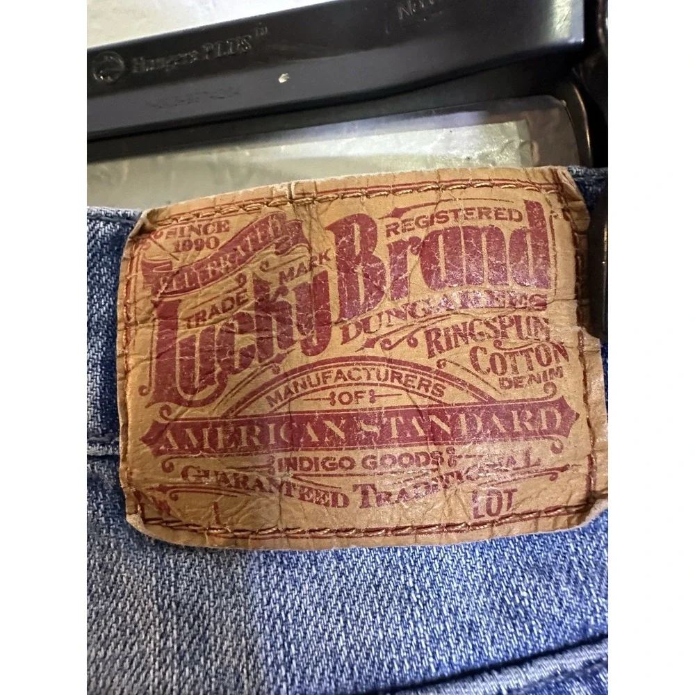 Lucky Brand Blue Jeans 12/31 Mid Rise Gene Montesano Classic Rider Sugar Crop - Picture 9 of 12